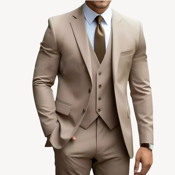 Men's Wool Blend 3-Piece Suit | Loravelle