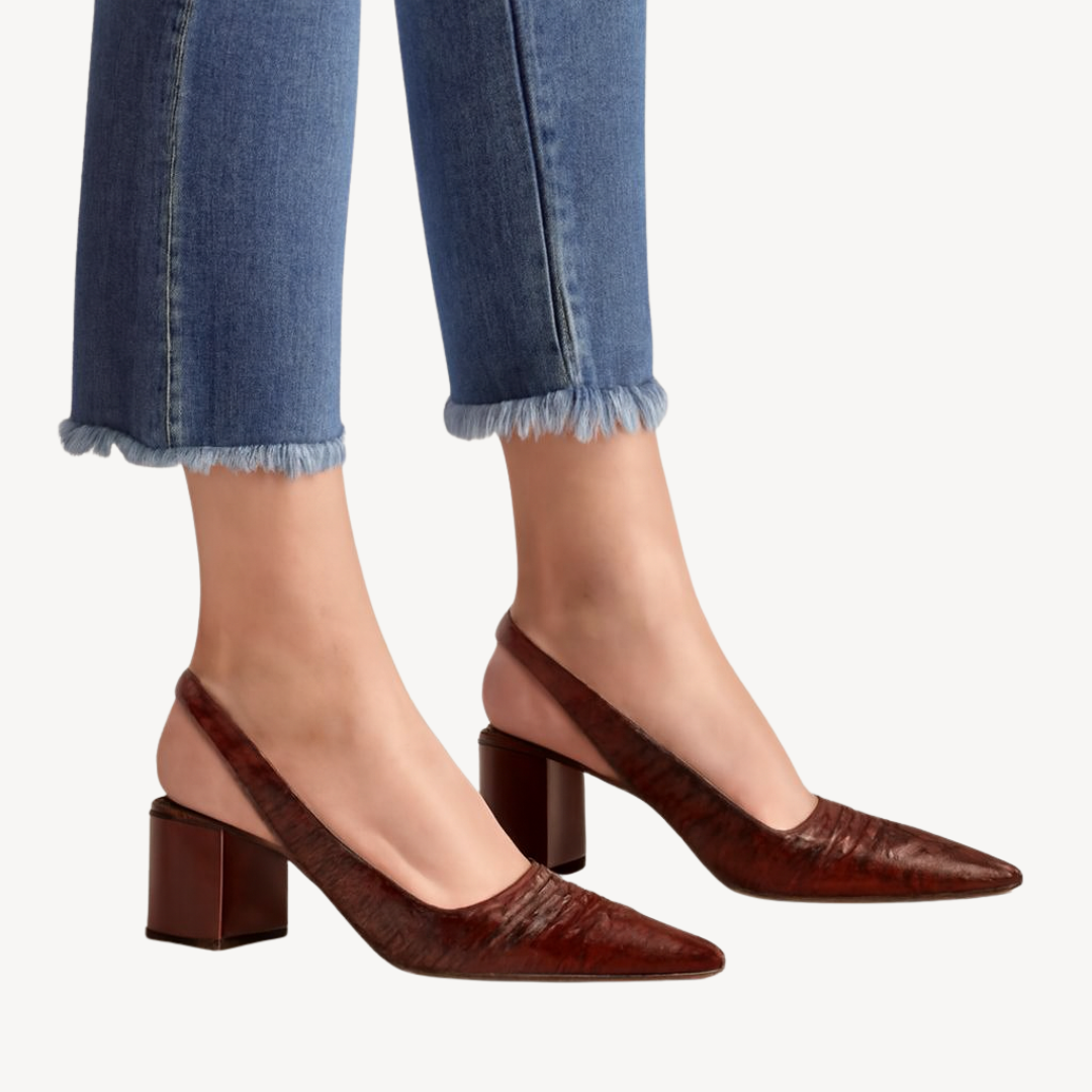 Orthopedic Women's Crocodile Pumps | Loravelle
