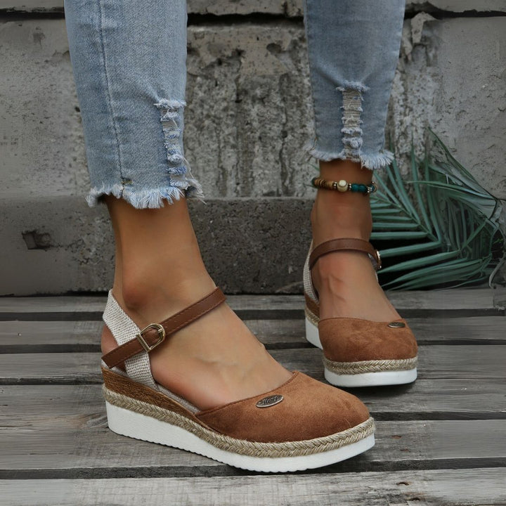 Suede Espadrille Orthopedic Sandals Women | Loravelle