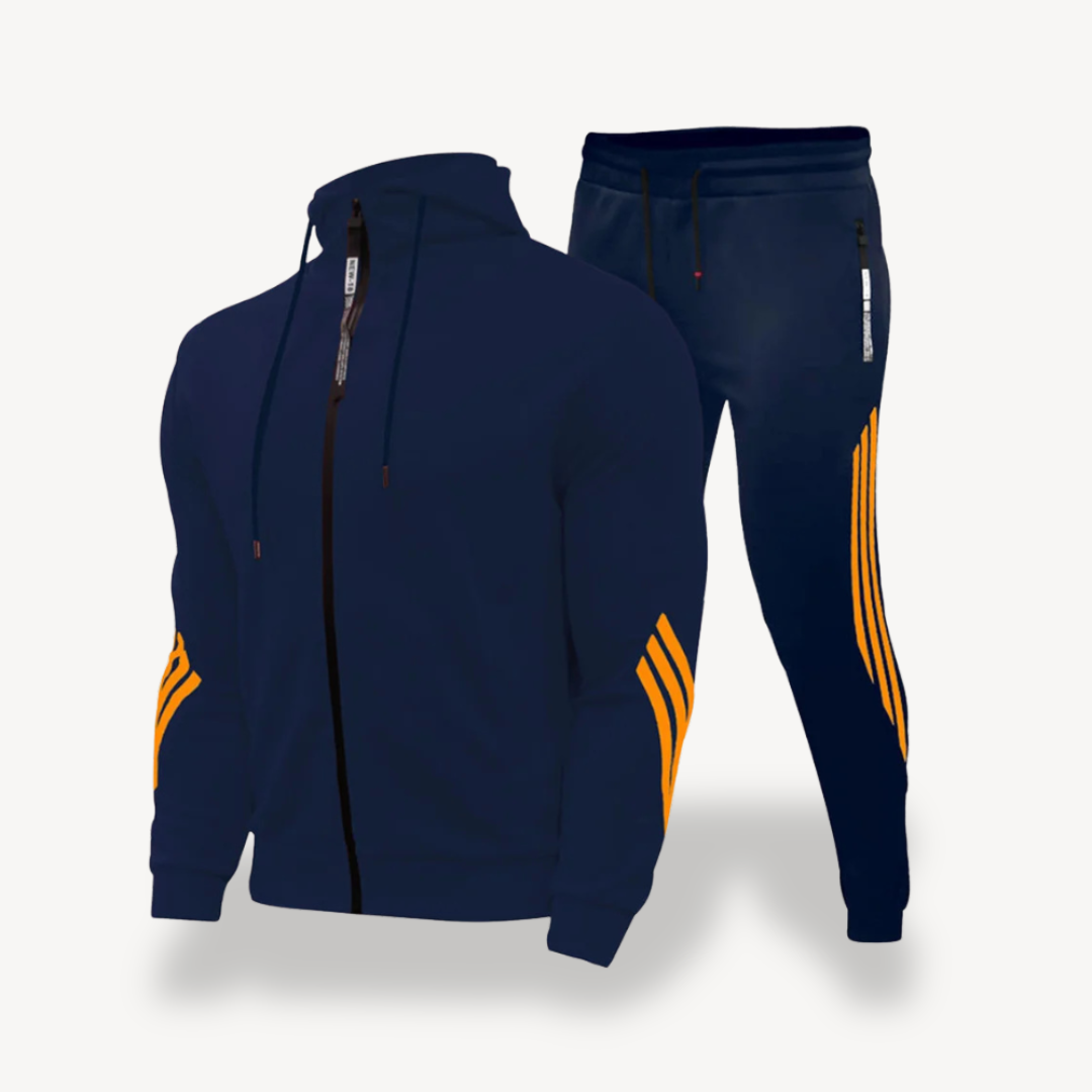 Men's Zip-Up Polyester Tracksuit | Loravelle