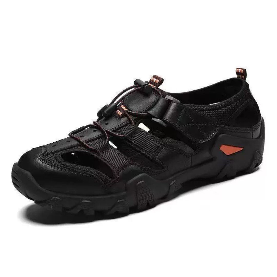 Leather Adjustable Outdoor Orthopedic Sandals Men | Loravelle