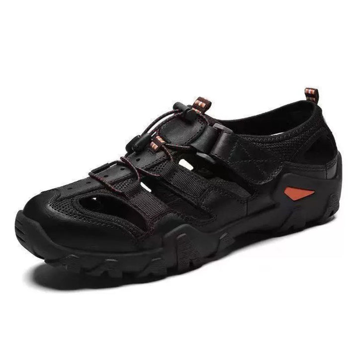 Leather Adjustable Outdoor Orthopedic Sandals Men | Loravelle