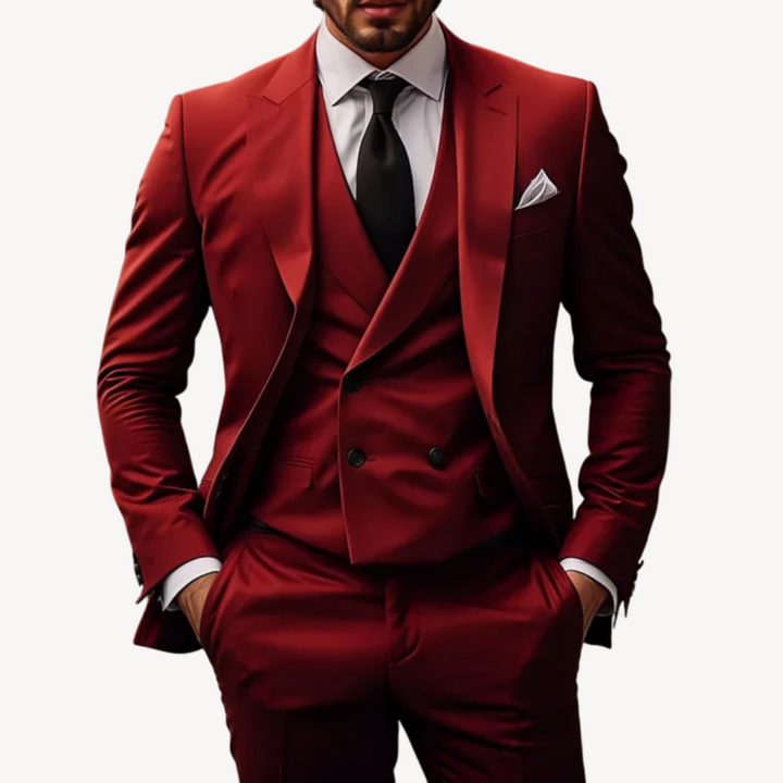 Formal 3-Piece Wool Blend Suit Men | Loravelle