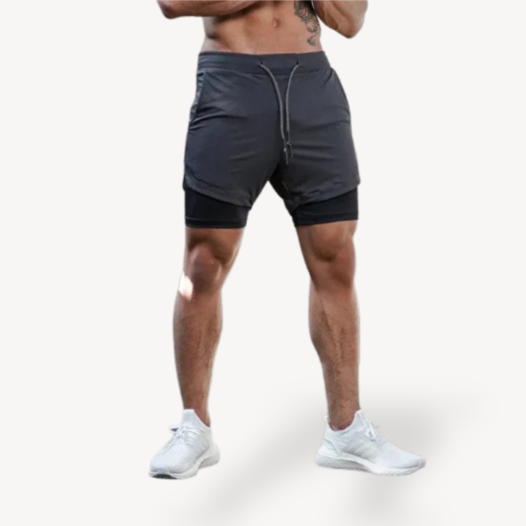 Men's 2-in-1 Gym Shorts | Loravelle