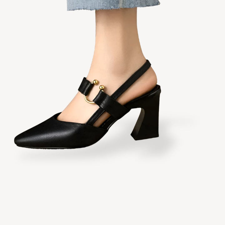 Leather Orthopedic Slingbacks Women | Loravelle