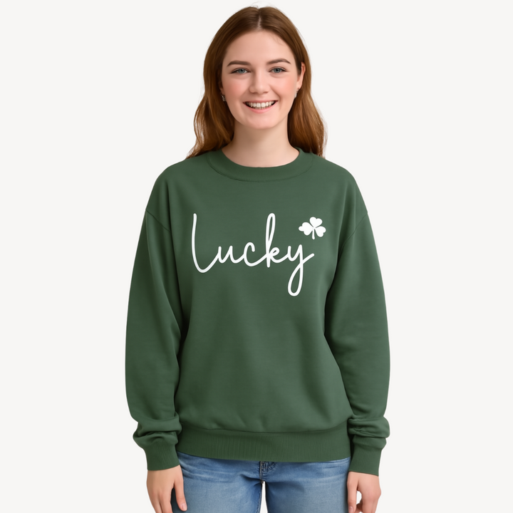 Lucky Graphic Sweatshirt for Women | Loravelle