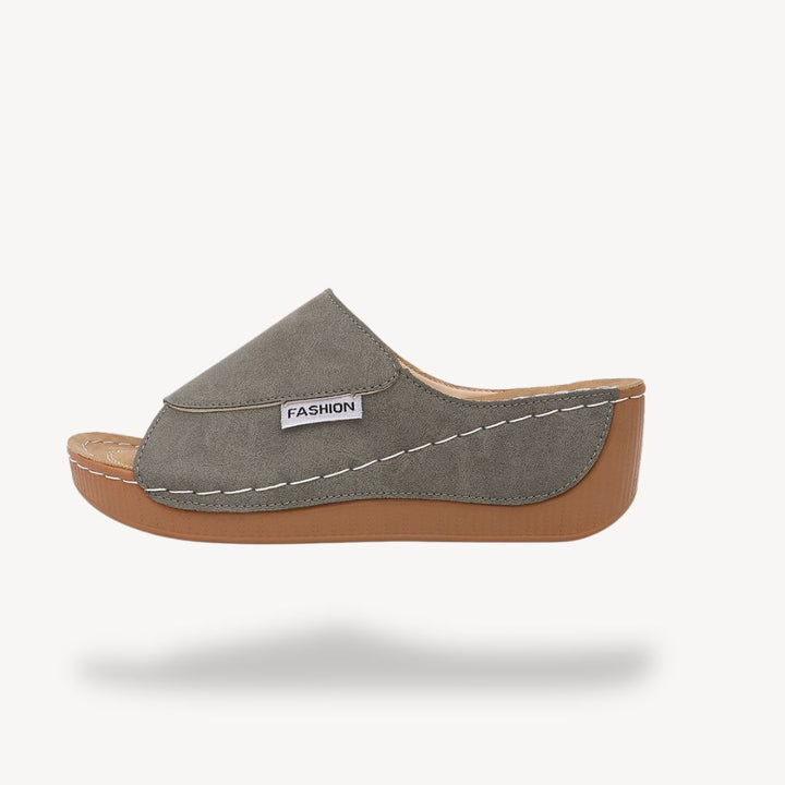 Leather Orthopedic Wedge Sandals Women | Loravelle