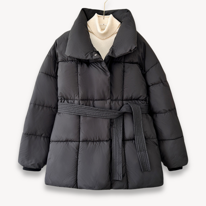 Loravelle | Belted Quilted Puffer Jacket for Women