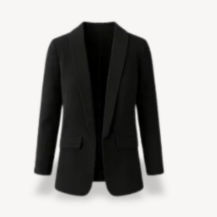 Lapel Collar Long Sleeve Blazer Women | Loravelle