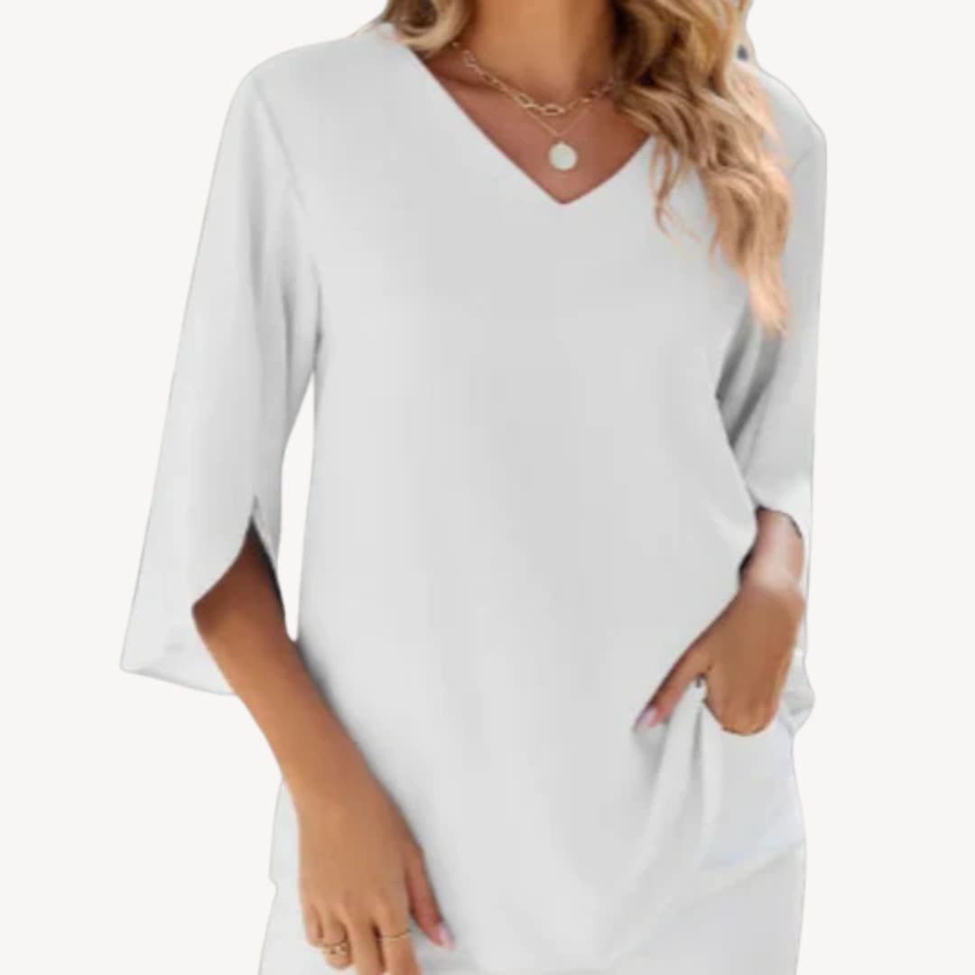 V-Neck Dolman Sleeve Blouse Women | Loravelle