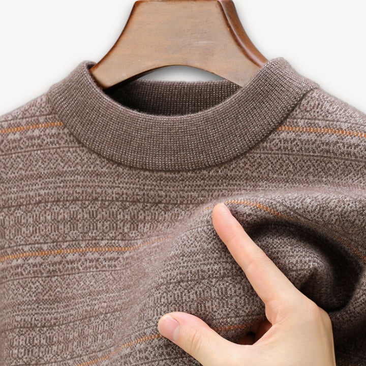 Loravelle | Men's Wool-Blend Knit Sweater