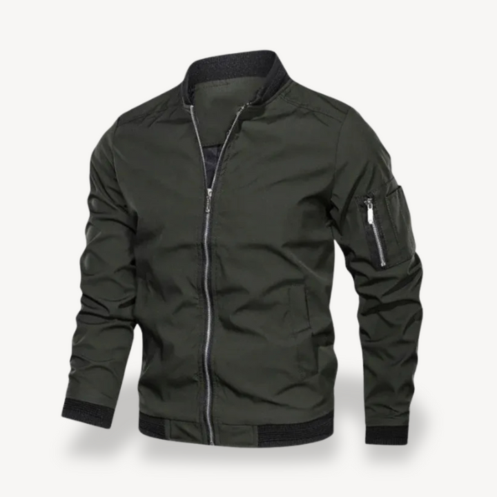 Men's Lightweight Polyester Bomber Jacket | Loravelle