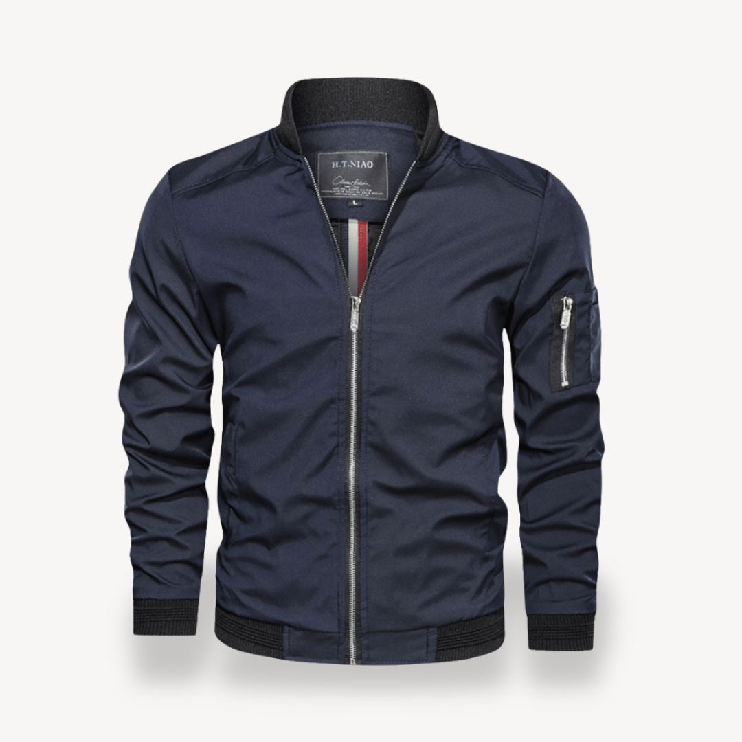 Men's Lightweight Bomber Jacket Zip Pocket | Loravelle
