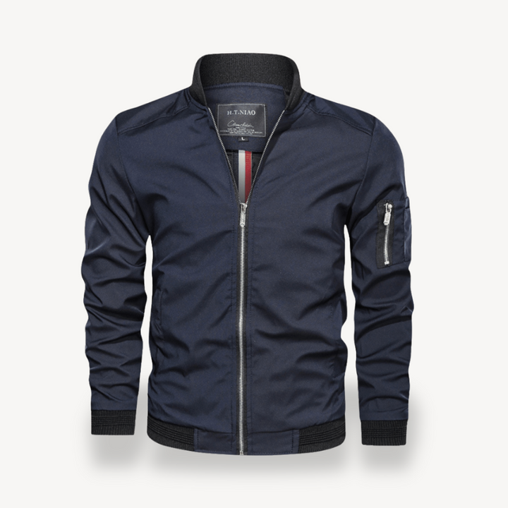 Men's Lightweight Bomber Jacket Zip Pocket | Loravelle
