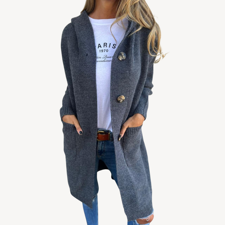 Knit Cardigan Button-Front Casual Outerwear for Women | Loravelle