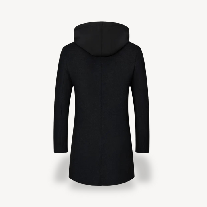 Modern Hooded Overcoat for Men | Loravelle