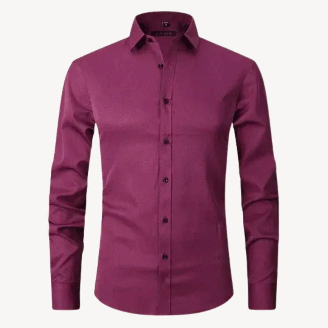 Men's Wrinkle-Free Long Sleeve Shirt | Loravelle