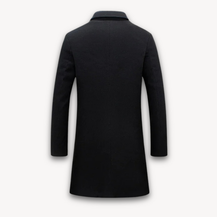 Loravelle | Men's Wool Blend Overcoat - Slim Fit Winter Formal Coat