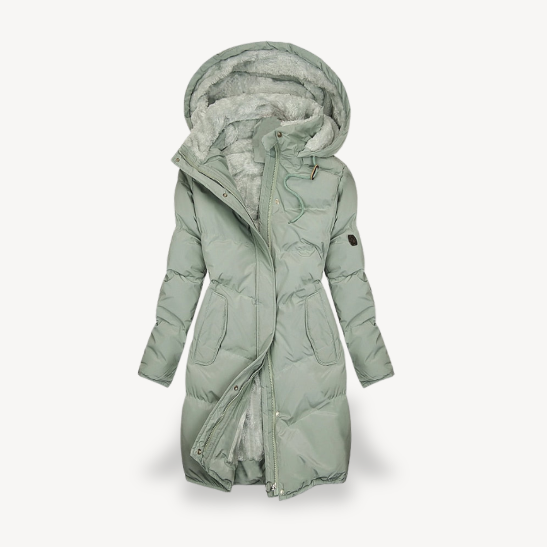 Women’s Puffer Coat Faux Fur Lined Hooded Jacket | Loravelle