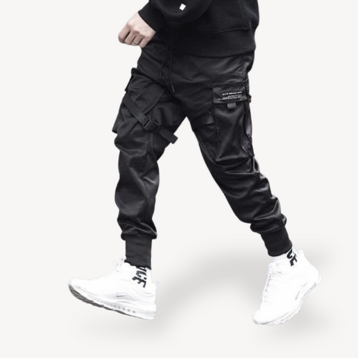 Men's Techwear Cargo Jogger Pants | Loravelle