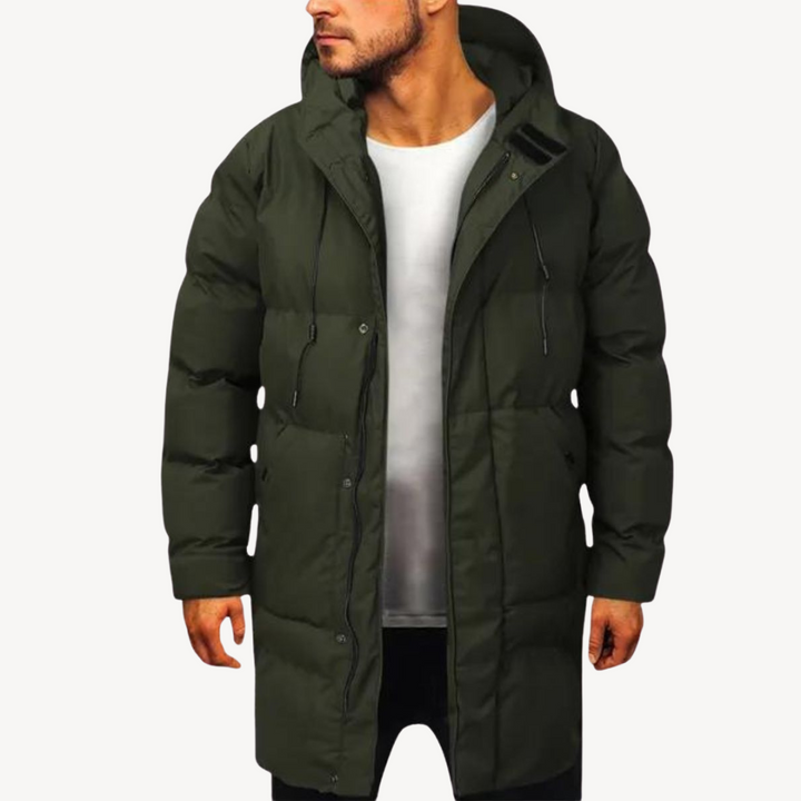 Men’s Puffer Jacket with Hood | Loravelle