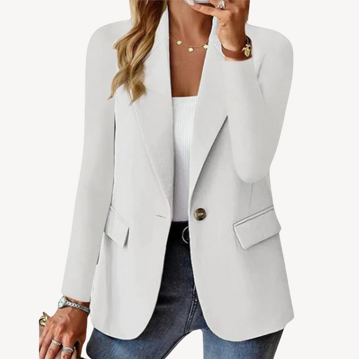Single Button Blazer Jacket Women | Loravelle