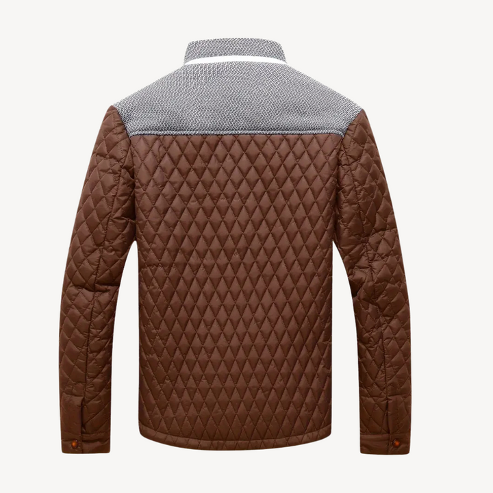 Quilted Colorblock Jacket Men | Loravelle
