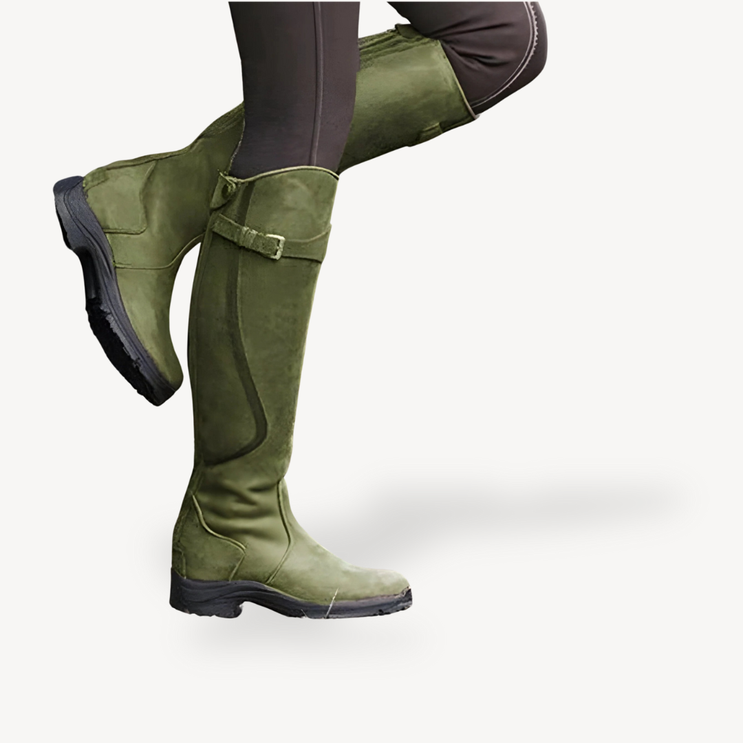 PU Leather Orthopedic Riding Boots Women | Loravelle