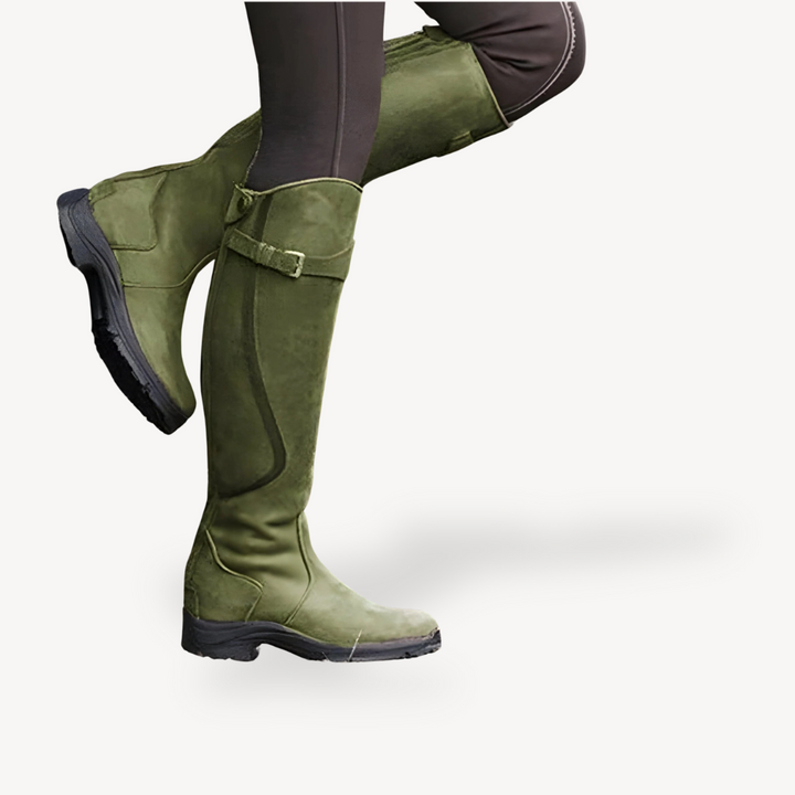 PU Leather Orthopedic Riding Boots Women | Loravelle