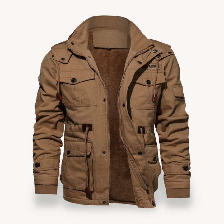 Warm Winter Bomber Jacket Men | Loravelle