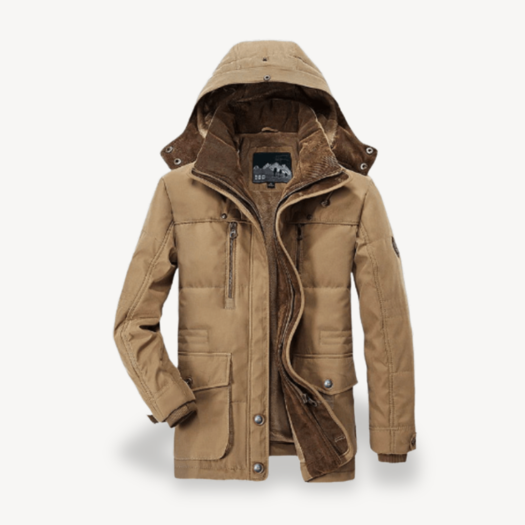 Men's Waterproof Winter Jacket with Hood | Loravelle