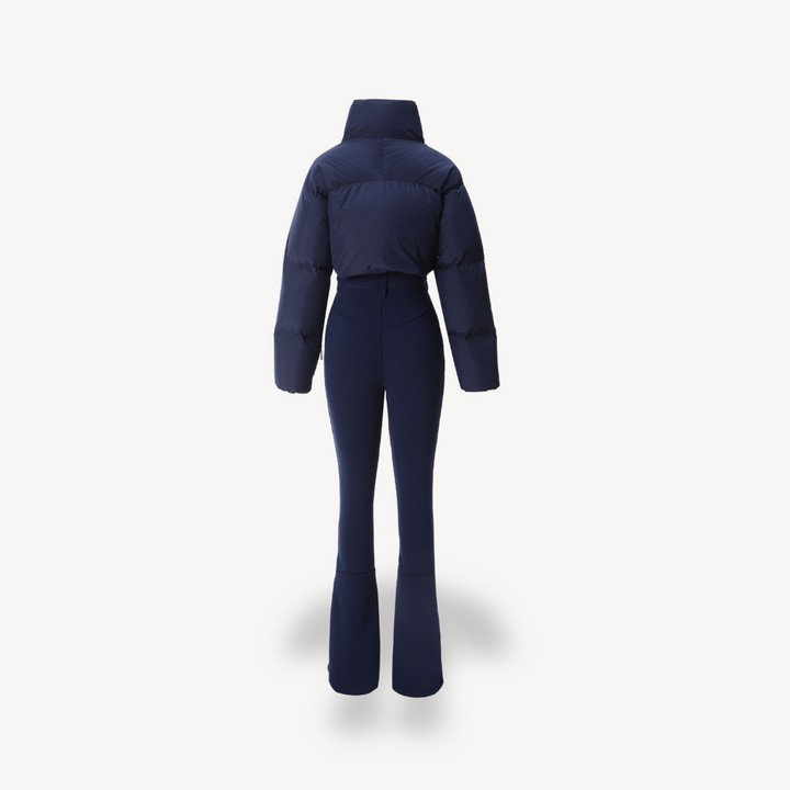 Women's Puffer Jacket with Belted Pants | Loravelle