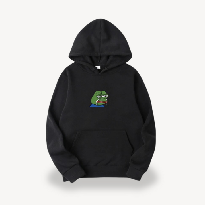 Pepe Frog Graphic Hoodie for Men | Loravelle
