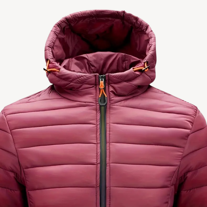 Polyester Hooded Puffer Jacket Men | Loravelle