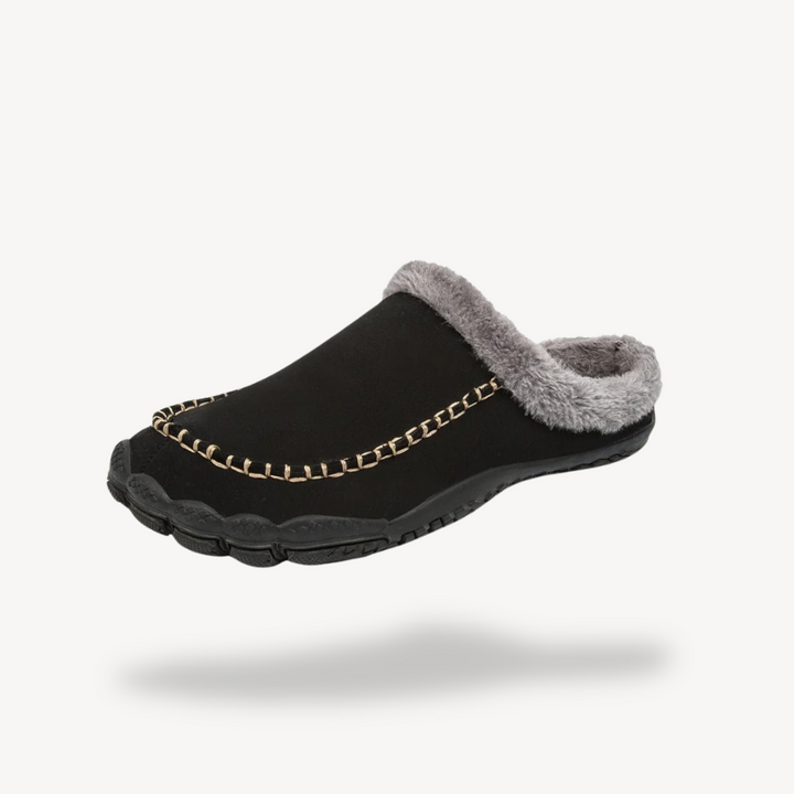 Orthopedic Men's Suede Fleece Lined Slippers | Loravelle