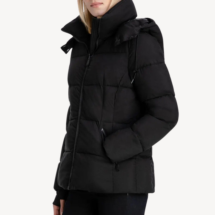 Women's Puffer Jacket with Zipper | Loravelle