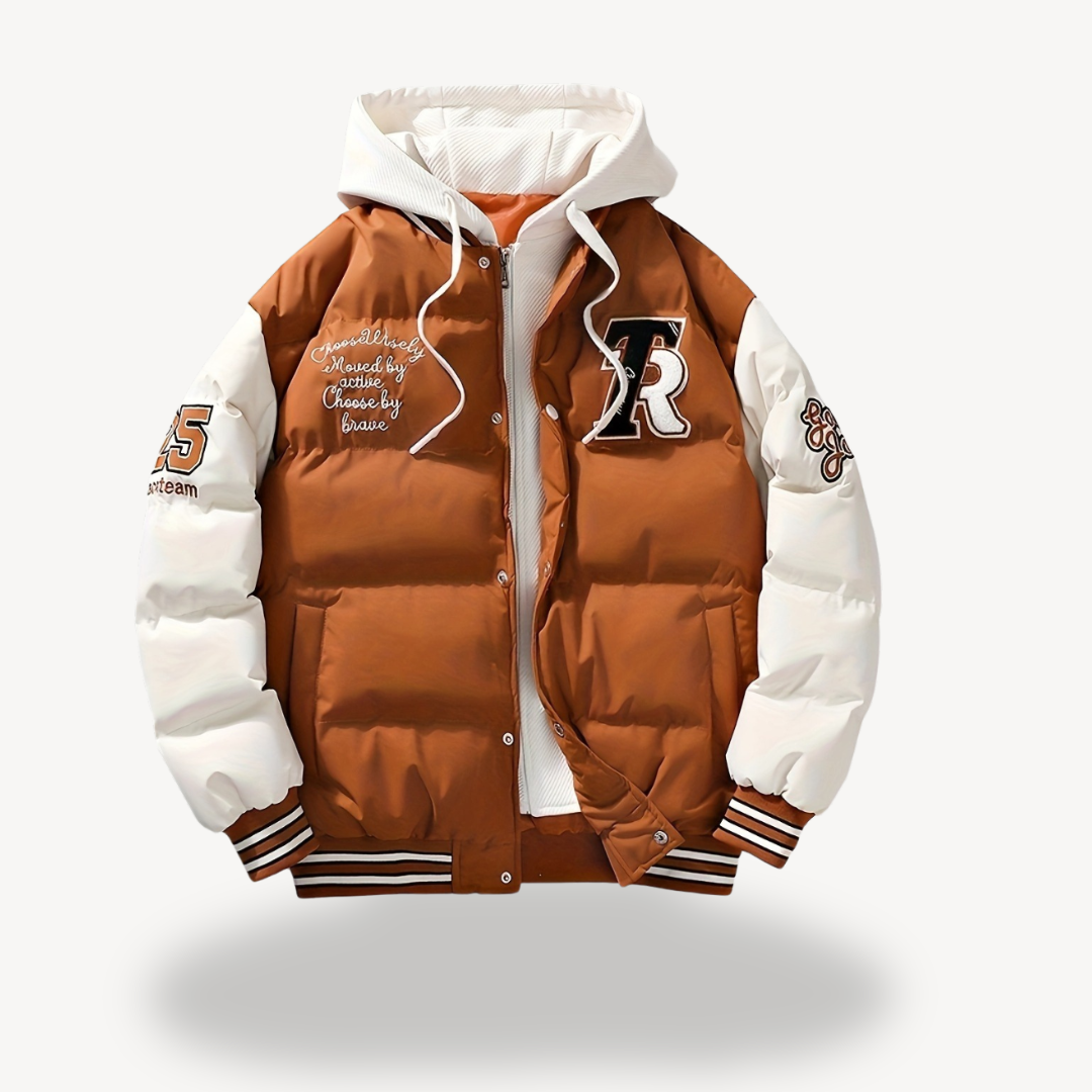 Polyester Hooded Winter Parka for Men | Loravelle