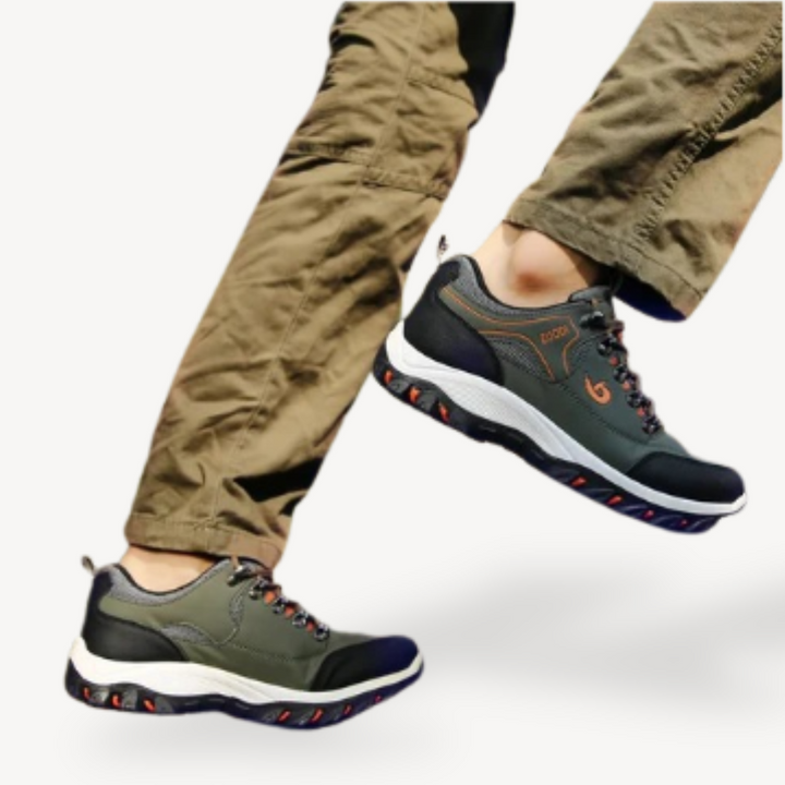 Men's Orthopedic Leather Hiking Shoes | Loravelle