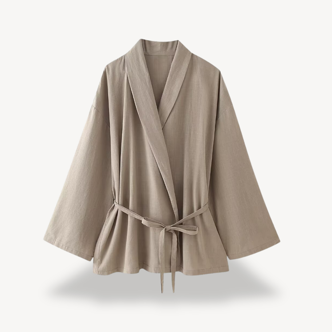 Loose Wide Leg Faux Linen Set Women | Loravelle