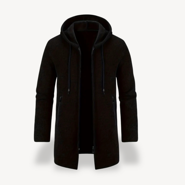 Fleece Hooded Cardigan Jacket Men | Loravelle