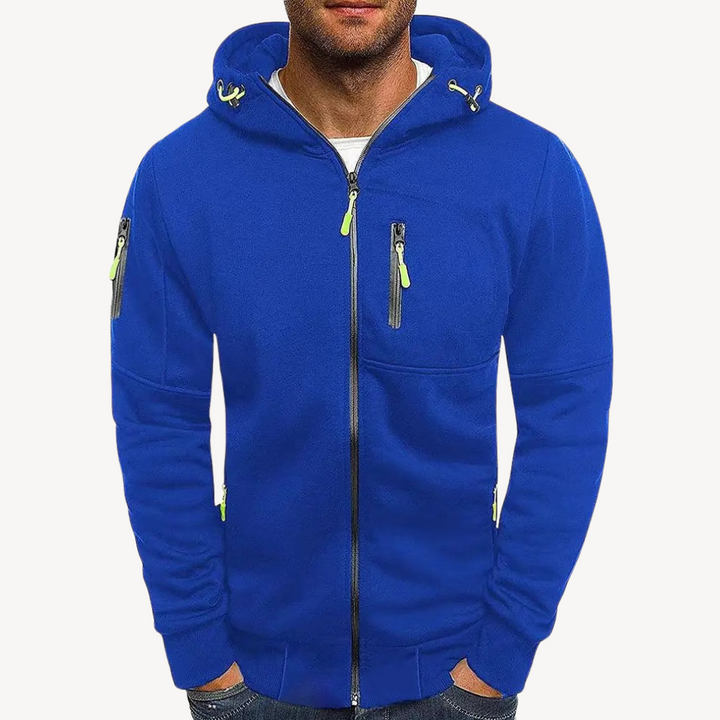 Men's Zip Hoodie Cotton Fleece | Loravelle