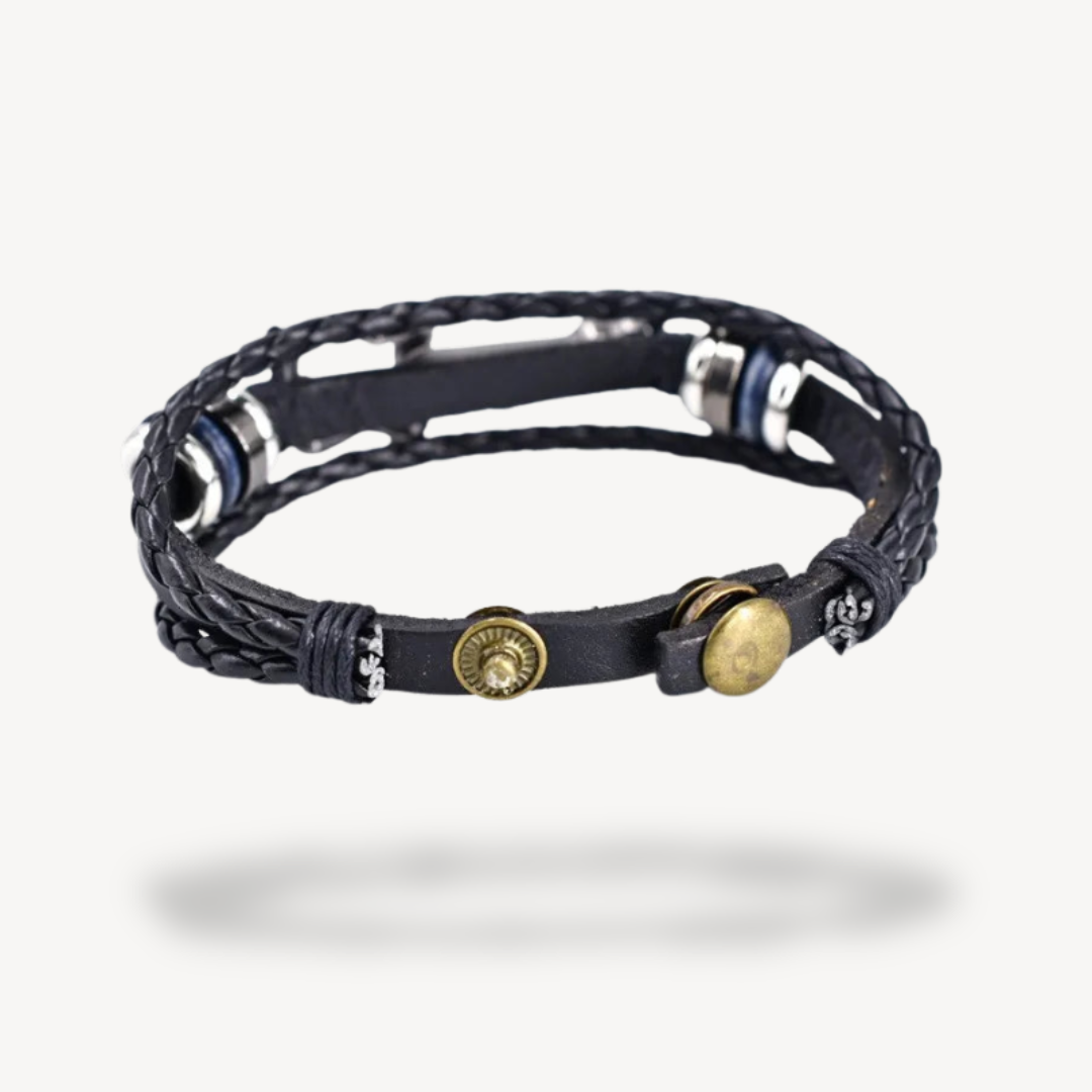 Guitar Design Leather Bracelet | Loravelle
