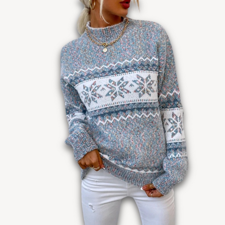 Loravelle | Women's Winter Nordic Knit Sweater - Cozy Acrylic Blend for Cold Days