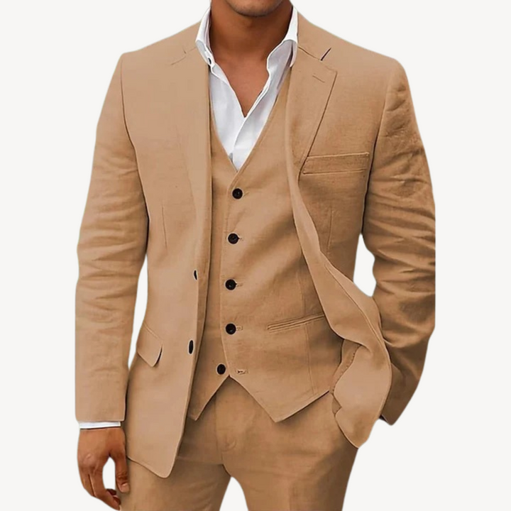 Men’s 3-Piece Linen Suit | Loravelle