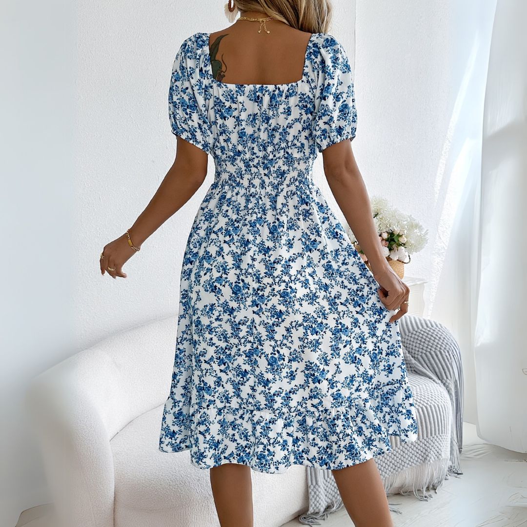 Floral Print Mini Dress Women | Loravelle