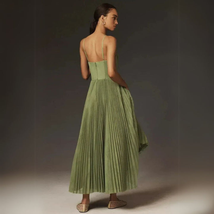 Pleated Midi Dress Women | Loravelle
