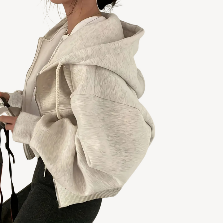 Women's Textured Sweatshirt Polyester | Loravelle