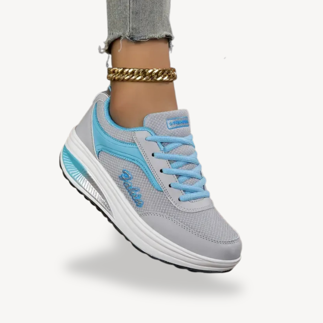 Leather Platform Orthopedic Sneakers Women | Loravelle