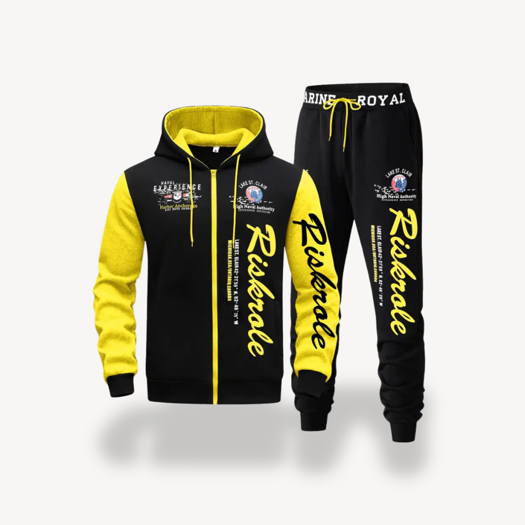 Two Piece Cotton Tracksuit Men | Loravelle