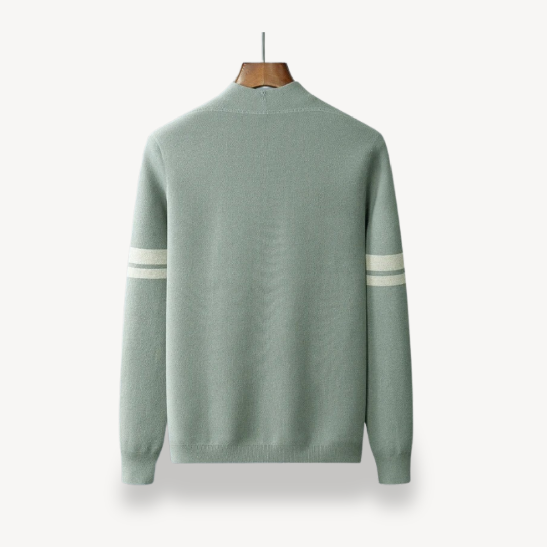 Men's Striped Knit Cardigan | Loravelle